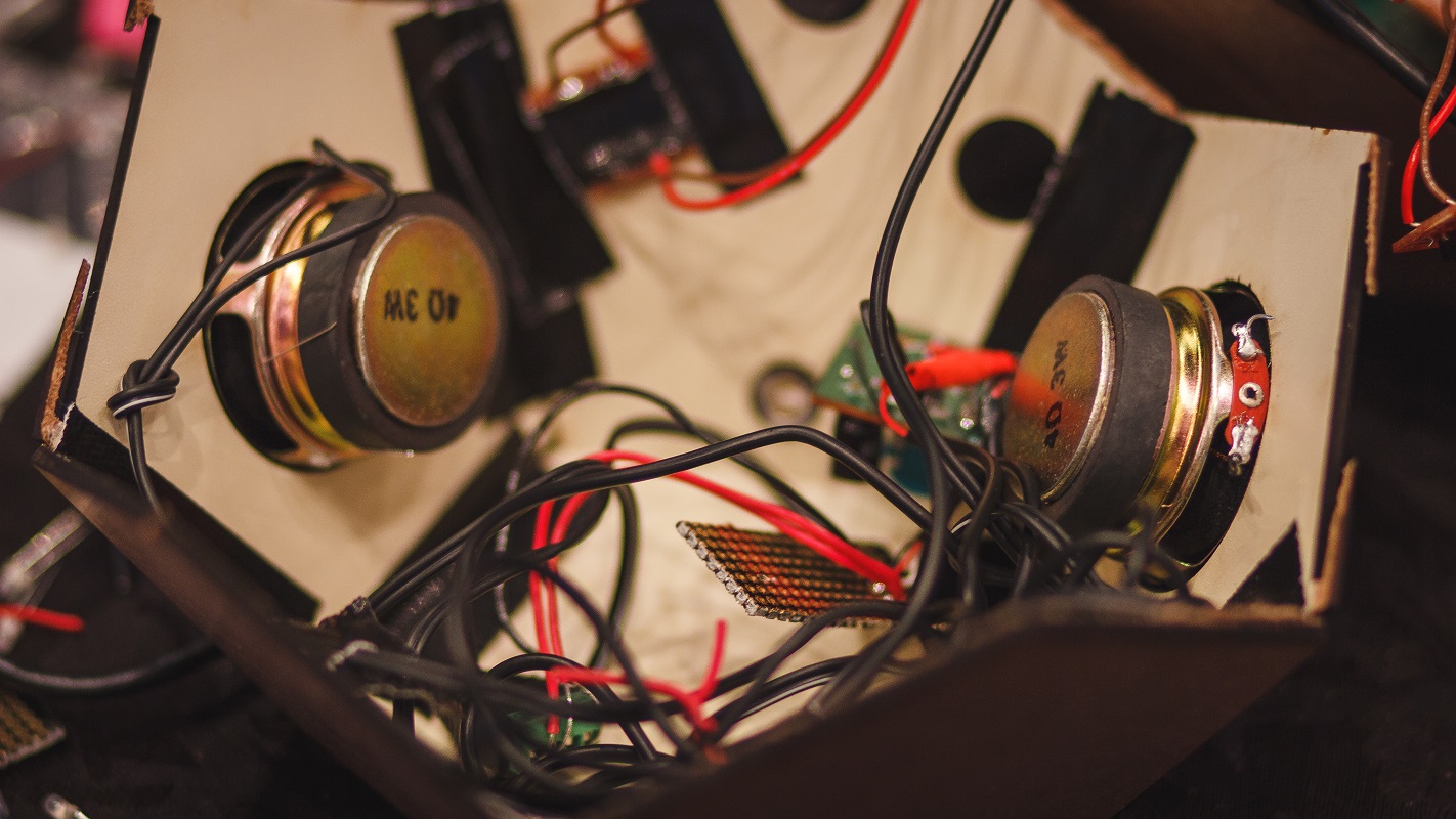 Before the circuit was put together- a mess of wires